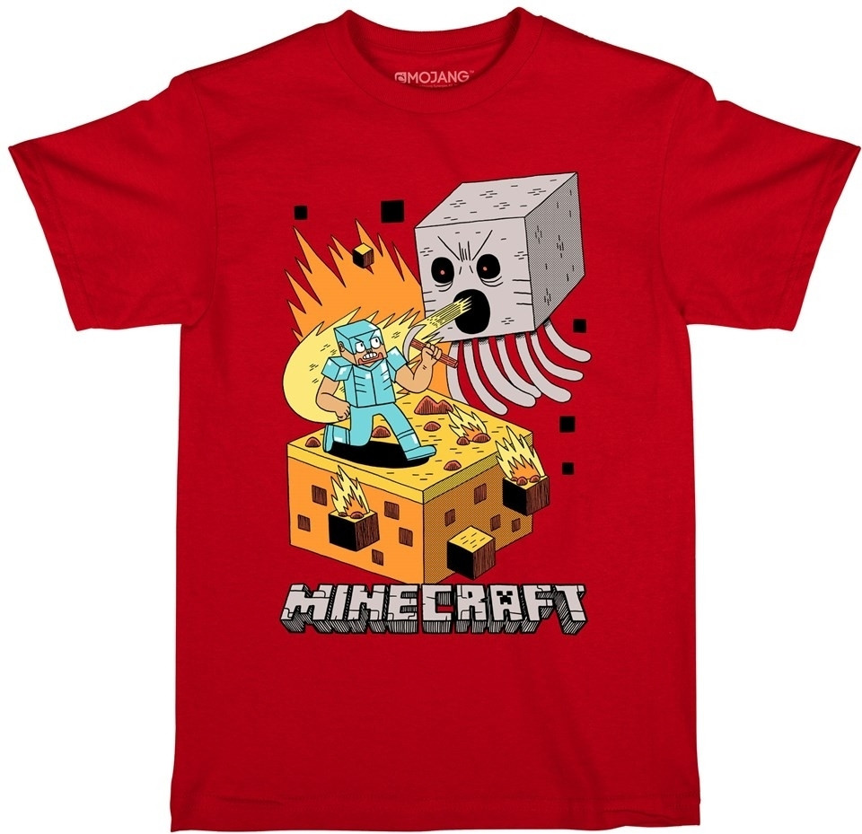 Minecraft - Steve Versus Ghast Youth Tee