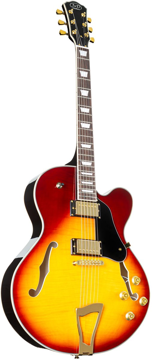 J & D SA-1 II Tobacco Sunburst - Semi-akoestische gitaar