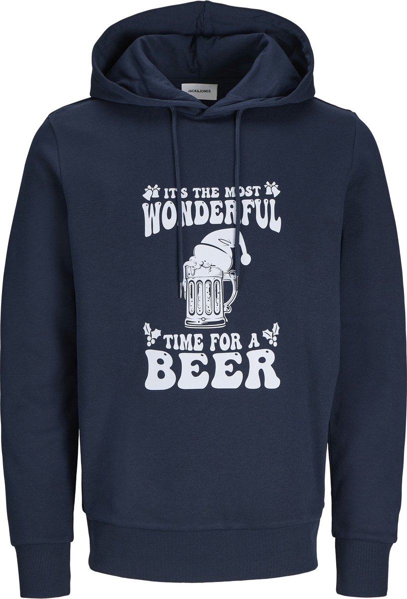 Jack & Jones Heren Kersttrui JJXMAS Blauw - Maat XXL