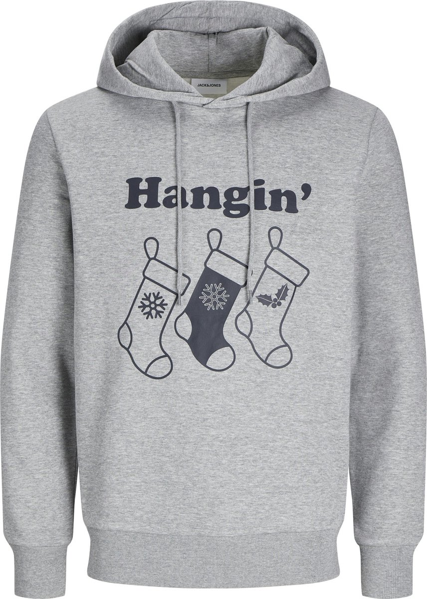 Jack & Jones Heren Kersttrui JJXMAS Grijs - Maat S