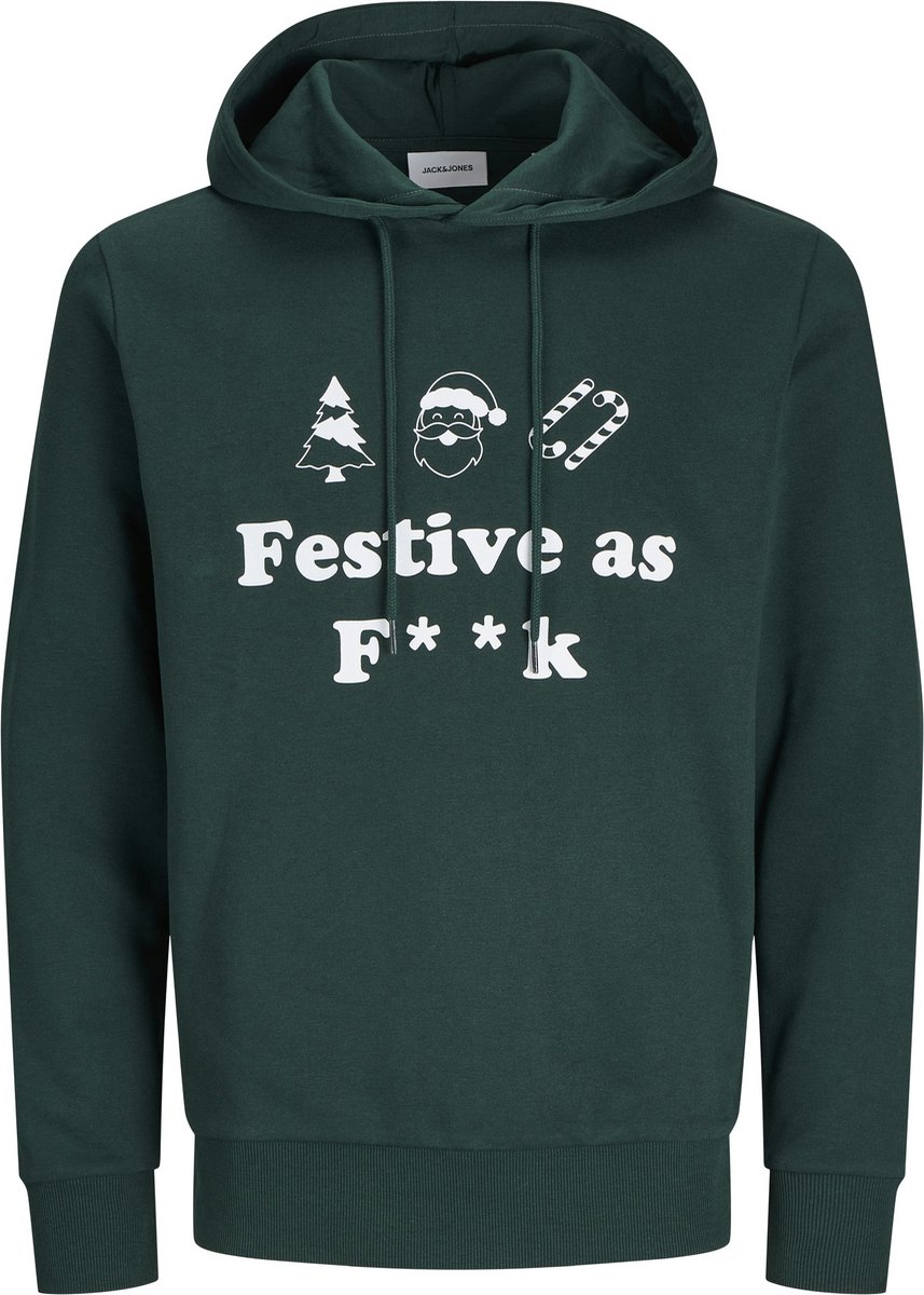 Jack & Jones Heren Kersttrui JJXMAS Groen - Maat M