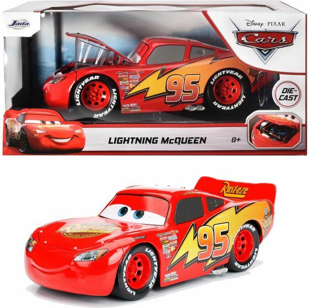 Jada Toys - Disney Lightning McQueen 1:24 - Die-Cast - Speelgoedvoertuig