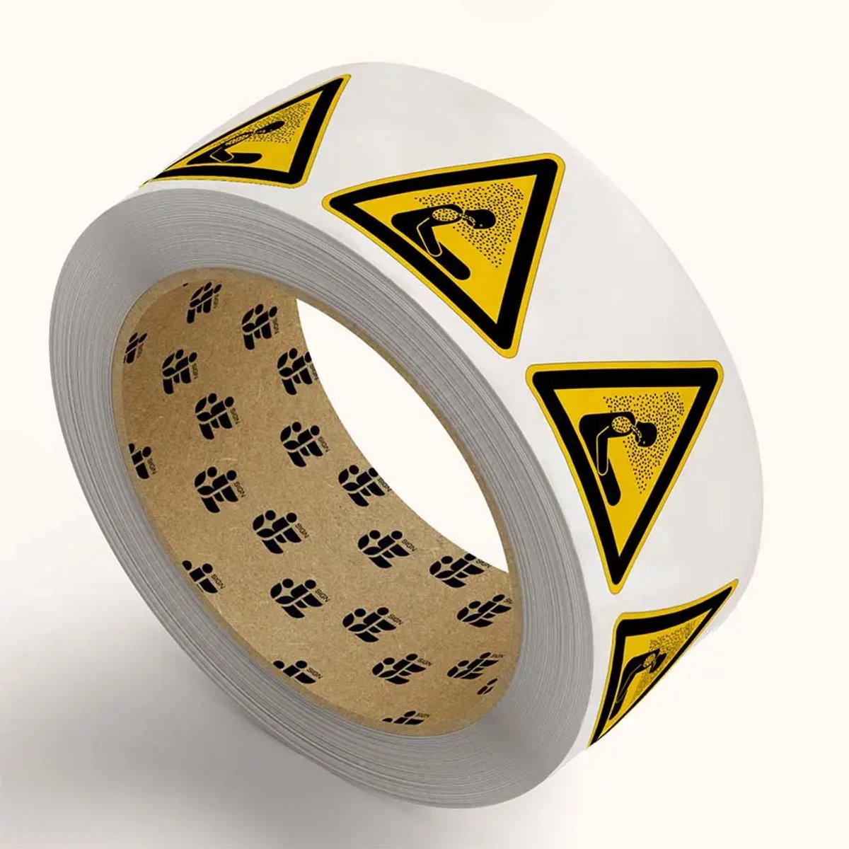 Verstikkingsgevaar waarschuwingsstickers op rol - W041 - 20 cm - 106 stickers per rol