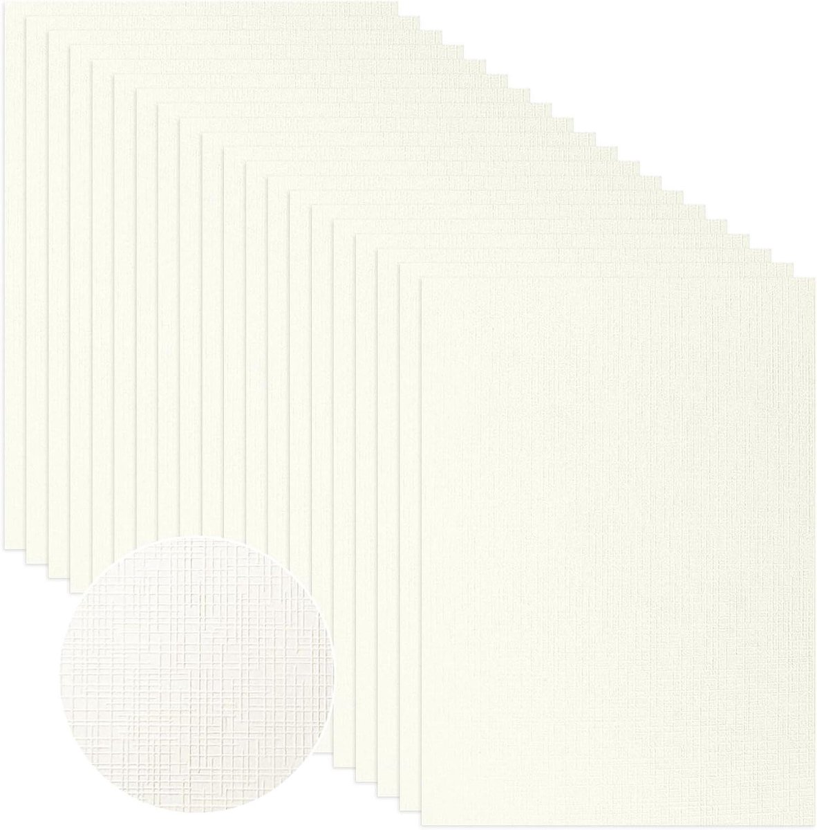 JGS Premium - Structuurkarton 250 g/m² gekleurd papier A4 formaat voor scrapbooking kaarten maken - 50 vellen - knutselkarton - papierknutselwerk.