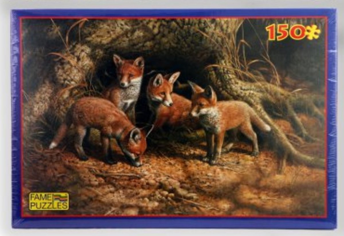 Puzzel 150 stukjes Vossenfamilie