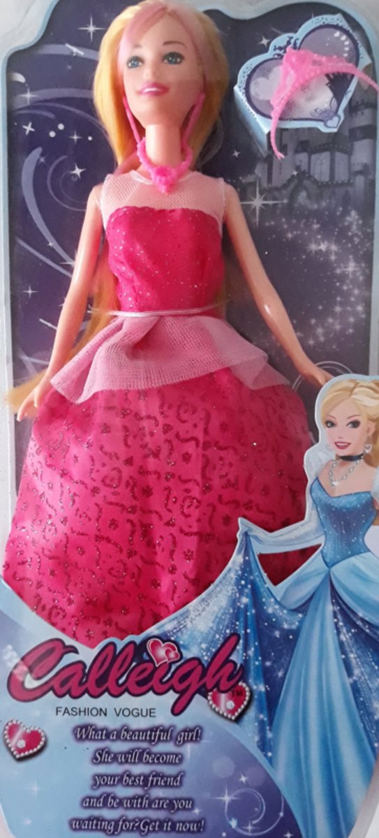Calleigh Barbie Prinsess in Roze