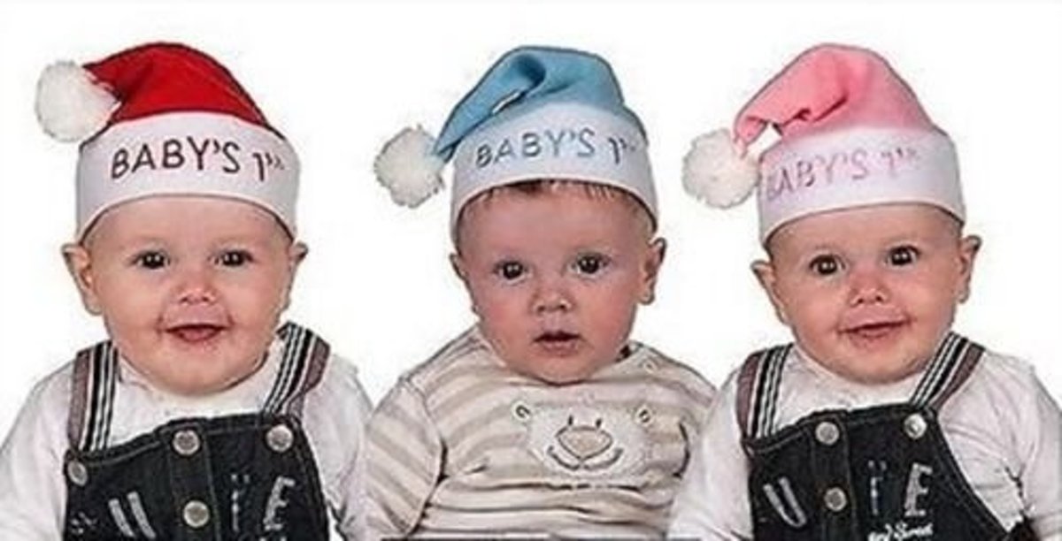 Kerstmuts my first Christmas Blauw