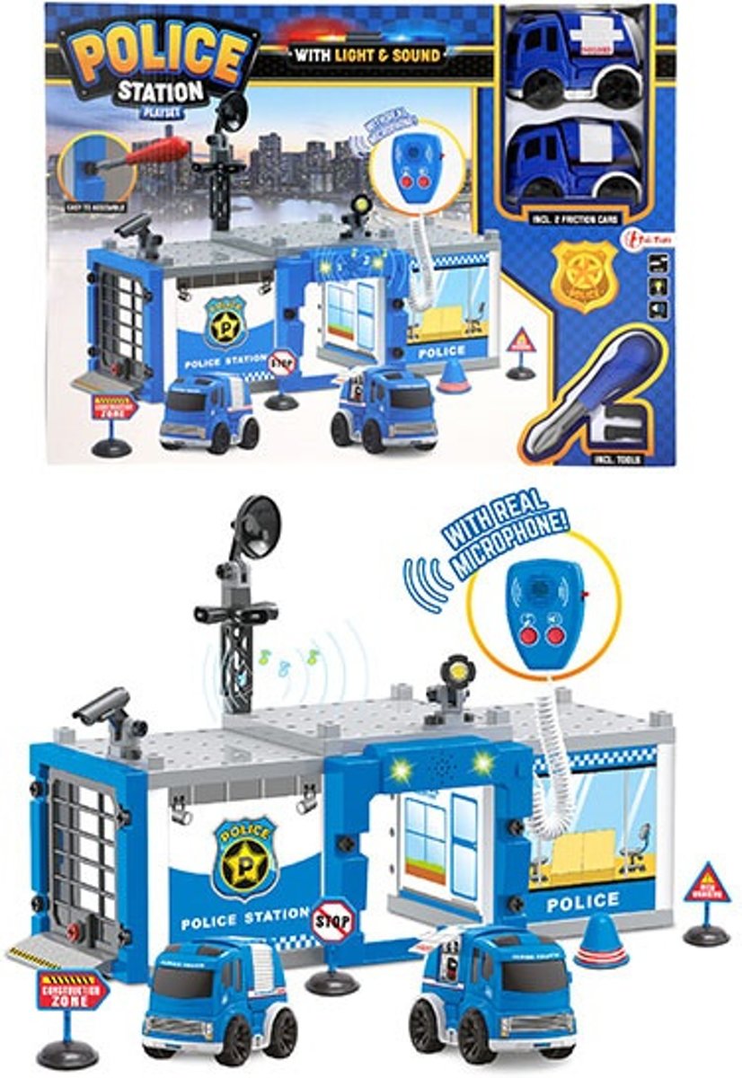 Politiebureau incl. twee frictie autos en micofoon