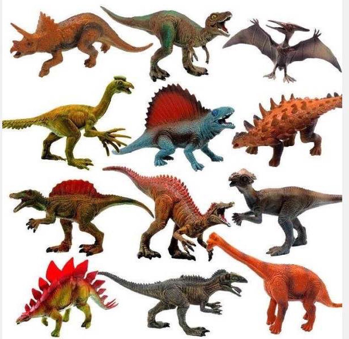Schoencadeautjes Sinterklaas - Sinterklaas Cadeau - Dinosaurus speelgoed - dinosaurus- SET 12 STUKS - dinosaurus speelgoed Jurassic world - 15 tot 19 CM GROOT