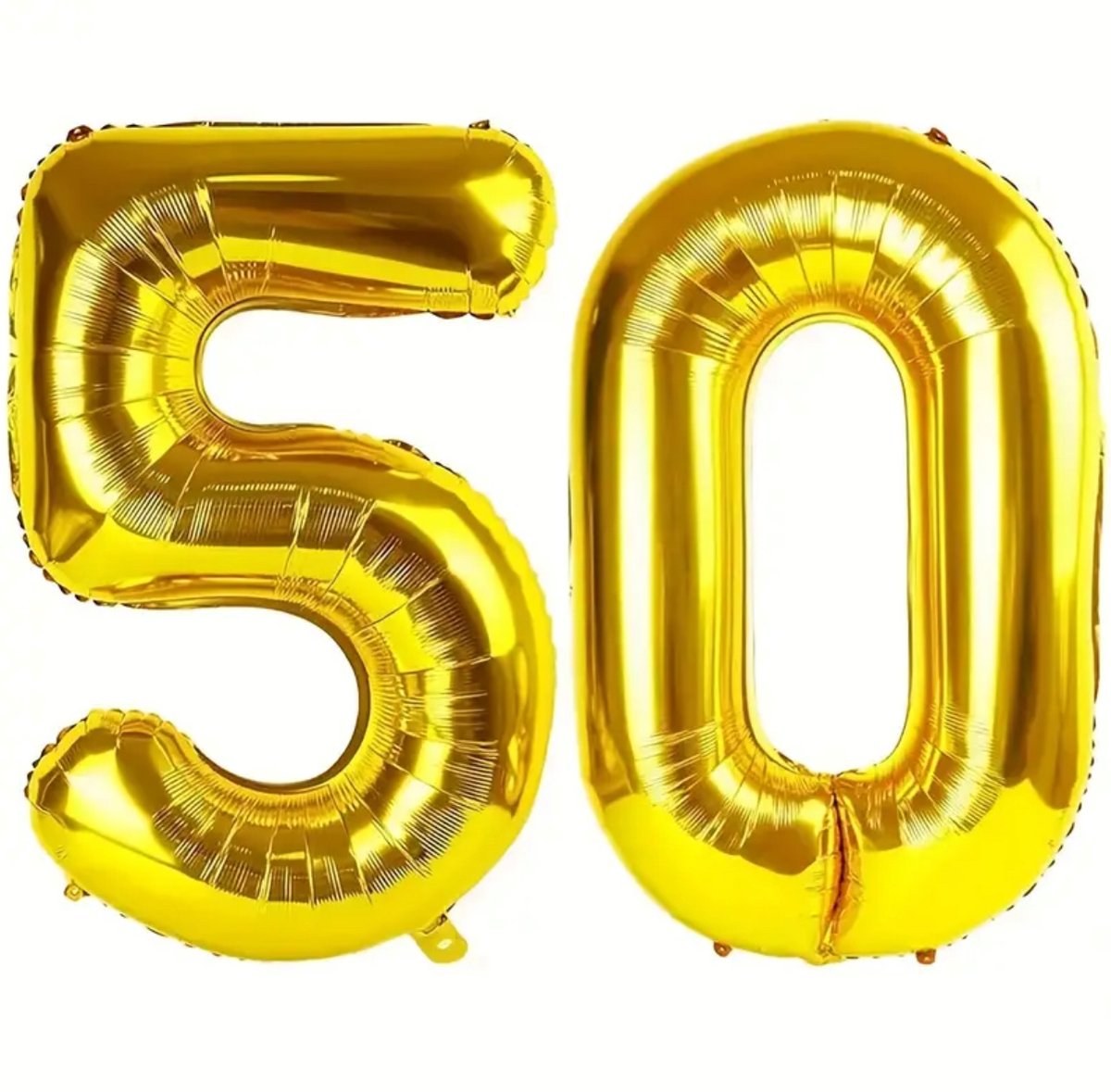 Cijferballon 50 jaar - 101 cm - verjaardag - abraham van - sarah- jarig - feest