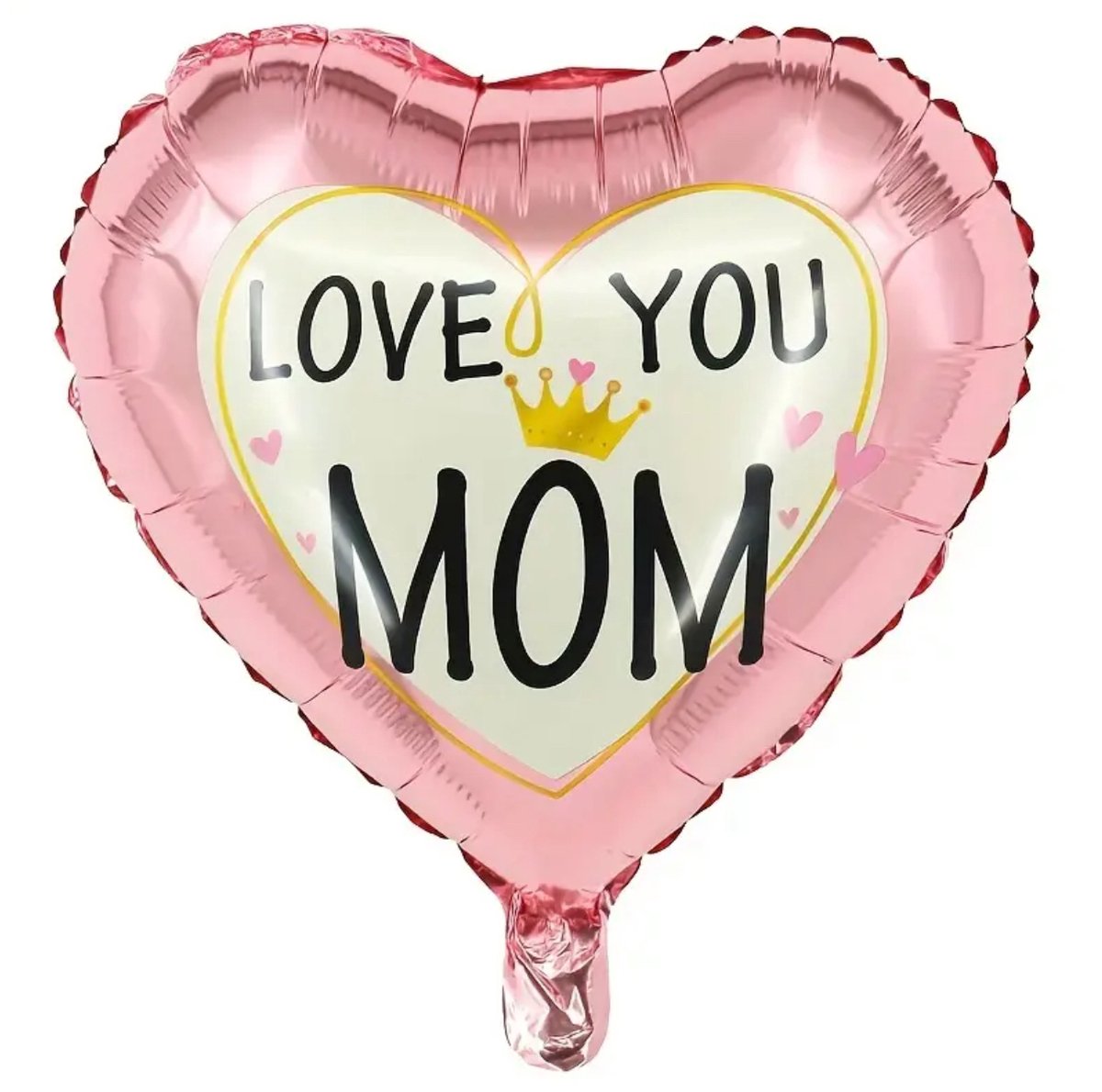 Hart Ballon moederdag love you mom - feest - mothersday - verjaardag - liefde
