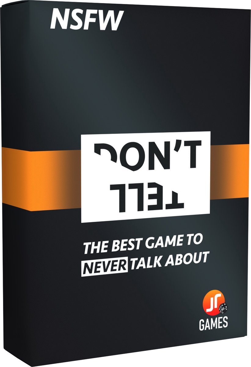 DONT TELL NSFW - Partyspel - Uitbreiding - Engelstalig