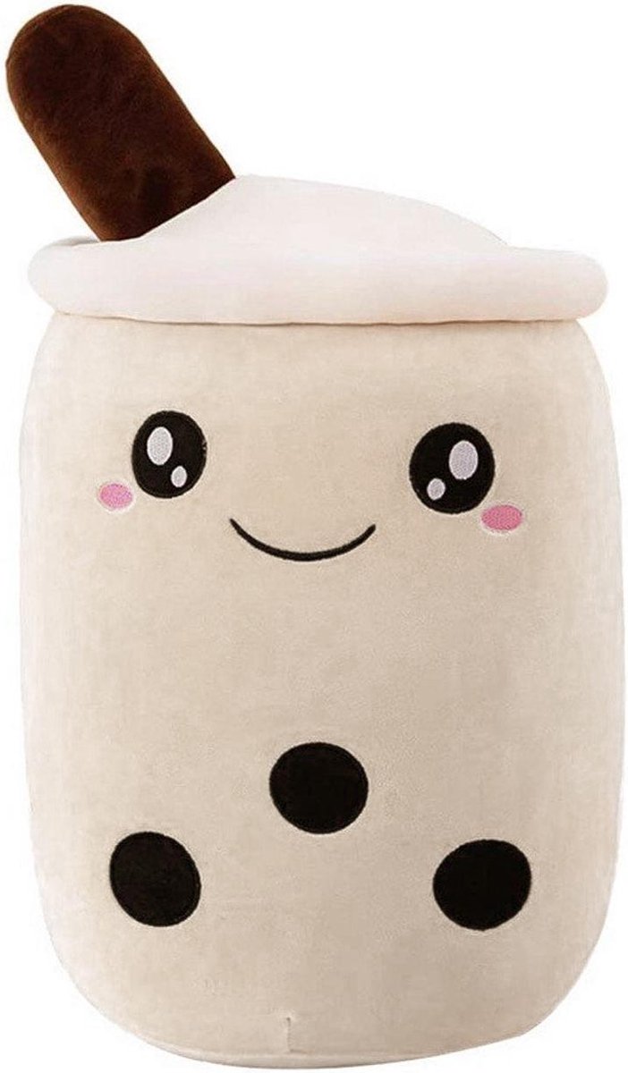 Knuffel, Bubble Tea - Wit