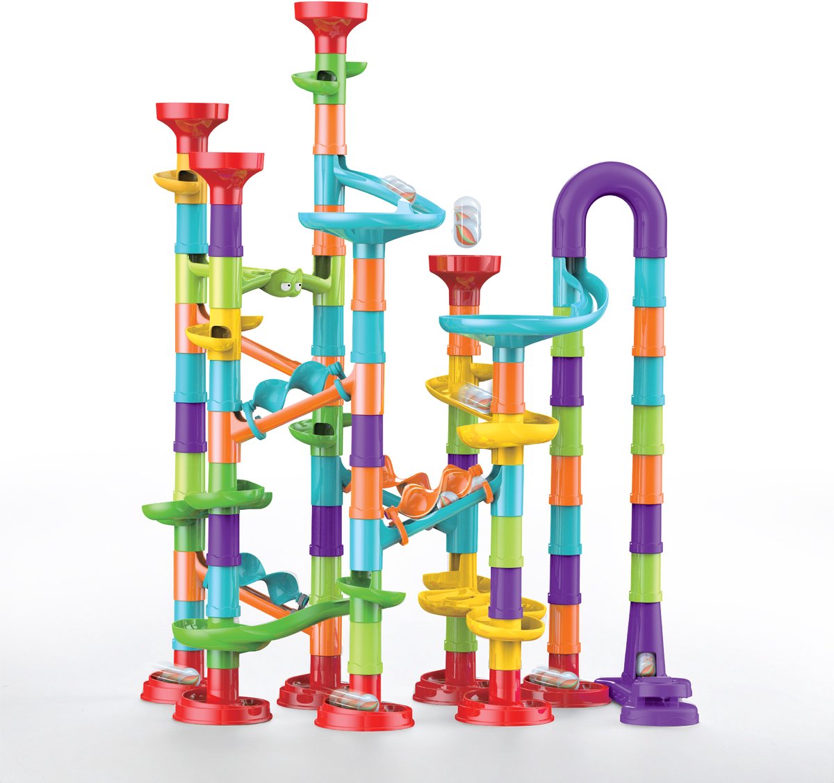 JUST23 Knikkerbaan S05 - Marble Run - 113 Onderdelen - Speelgoed van 3 Tot 13 Jaar - Compatibel met S02