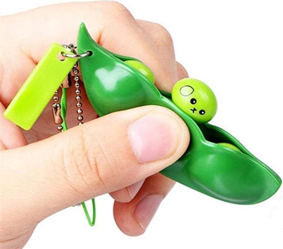 JUST23 Pea popper - Fidget toys - Pop it - Pea popper fidget - Groen - 2 + 1 gratis
