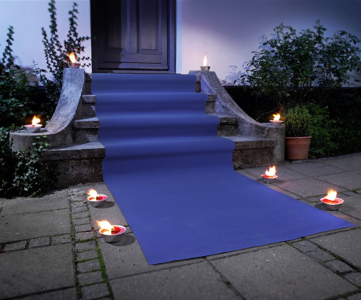 JYG - Feestloper Blauw - 200 x 1000cm ( 2 x 10m )