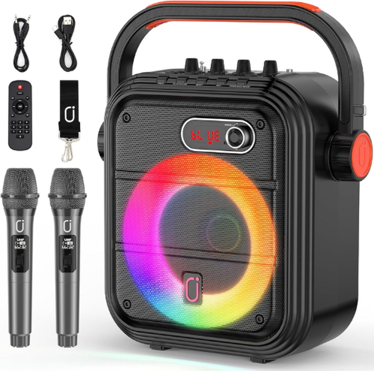  ® Karaoke Set -   - Karaoke Set Voor Volwassenen - Karaoke Set Kinderen -  s - Karaoke Set Met 2 Microfoons - Karaoke Set Met Draadloze Microfoon - Bluetooth - Draadloos