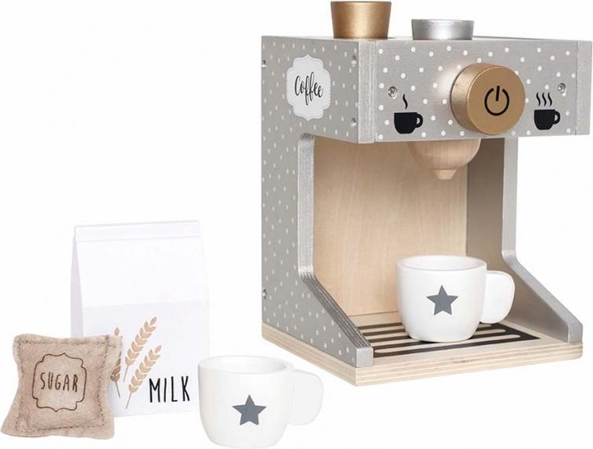 Houten Espressomachine speelset