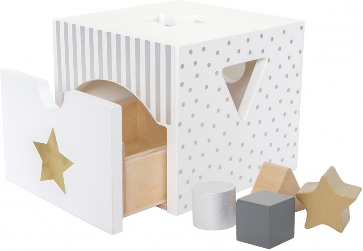 JaBaDaBaDo - Vormenstoof - Goud/zilver/wit