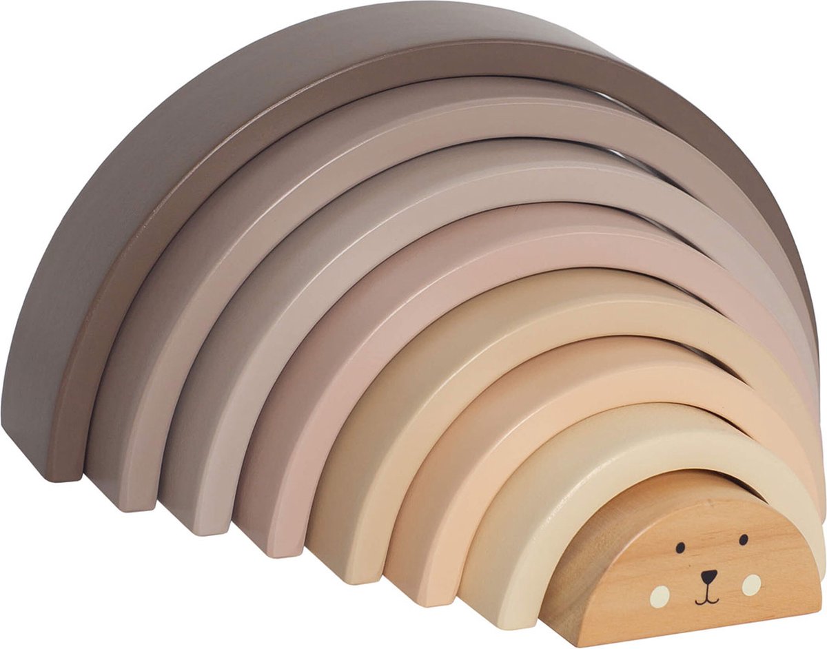   - houten stapelregenboog neutraal