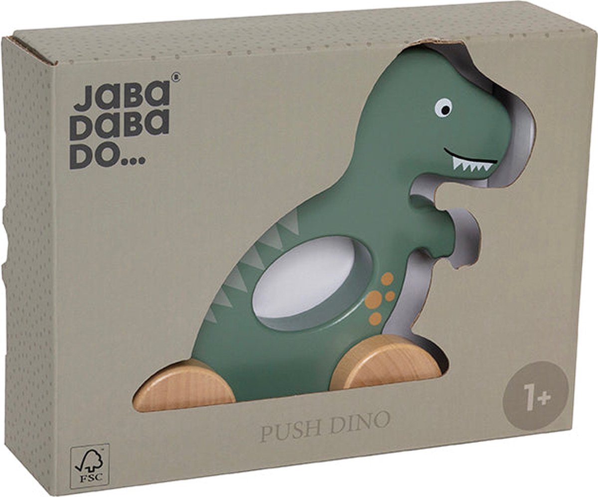 Jabadabado - push Dino - houten dino