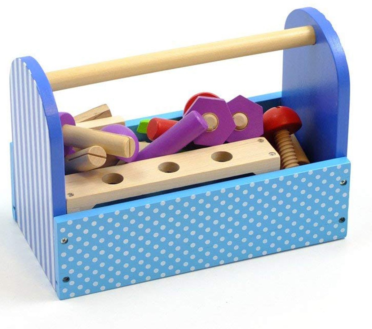 Jabadabado Houten Speelgoed – Houten Gereedschapskist – Multi