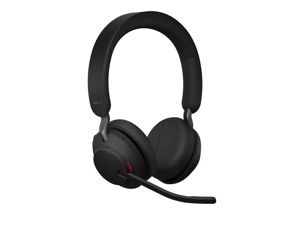 Jabra Evolve2 65 MS Stereo - Bluetooth Headset - on-ear - wireless - USB-C - noise isolating - black