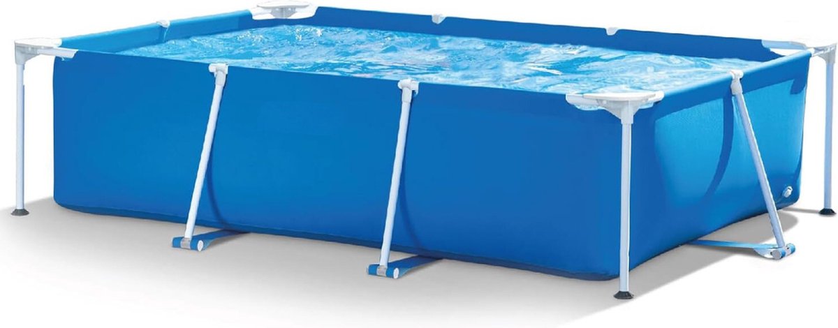 Intex 28272NP Metalen Frame Zwembad, Rechthoekig Blauw, 300cm x 200cm x 75cm