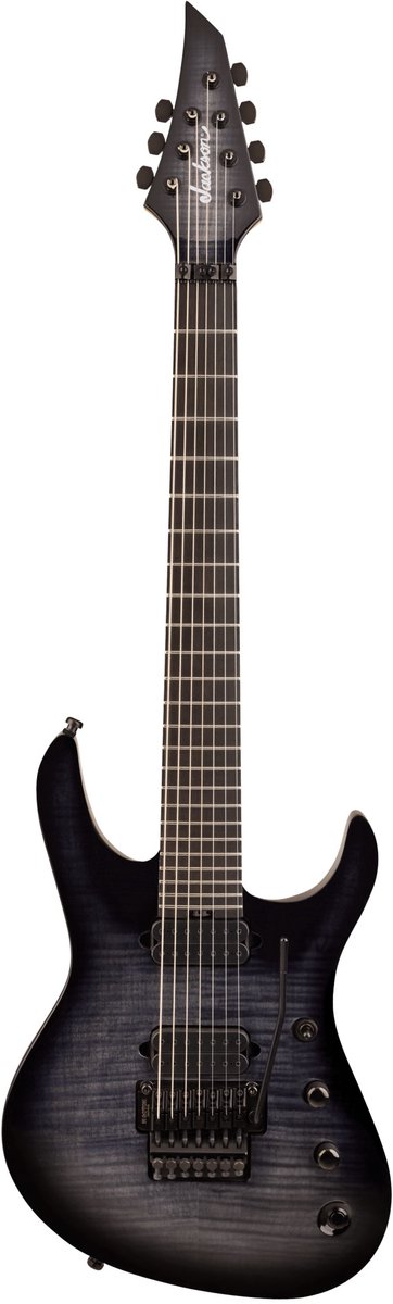 Jackson Pro Plus Series Signature Chris Broderick Soloist 7 Transparent Black - Elektrische gitaar