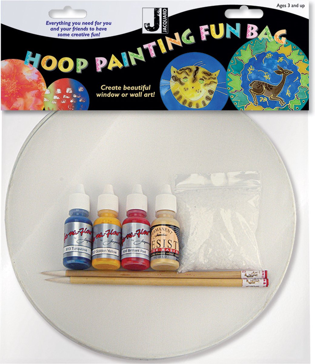 Jacquard creatieve ring zijde schilderset voor kinderen en volwassenen.
