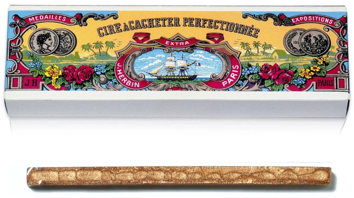 Jacques Herbin Zegelwax - Sealing Wax - Koper - 10 Was staven - 200 Zegels