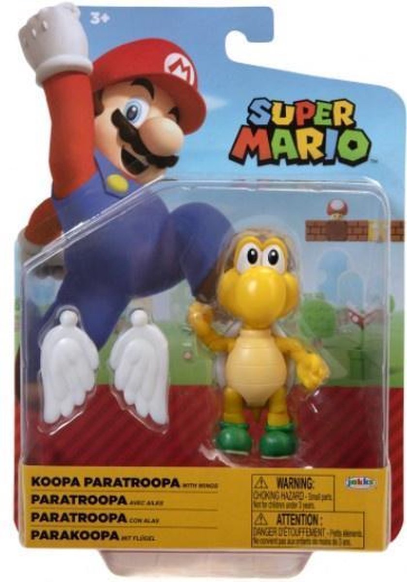 Super Mario Action Figure - Koopa Paratroopa with Wings
