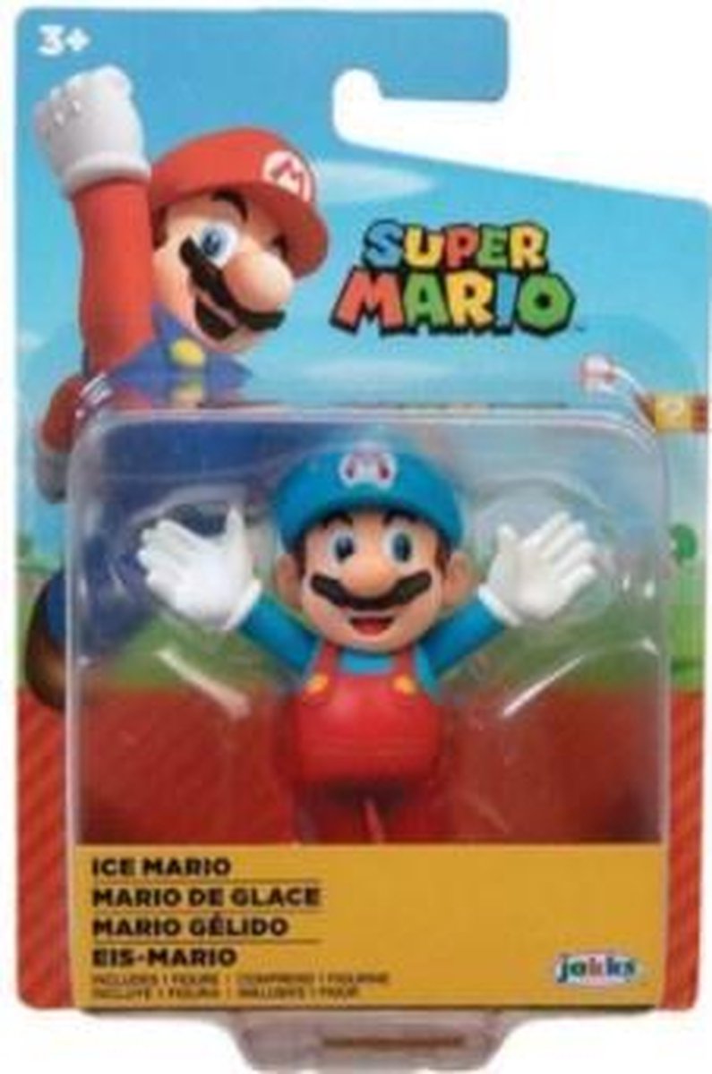 Super Mario Mini Action Figure - Ice Mario (Arms Up)