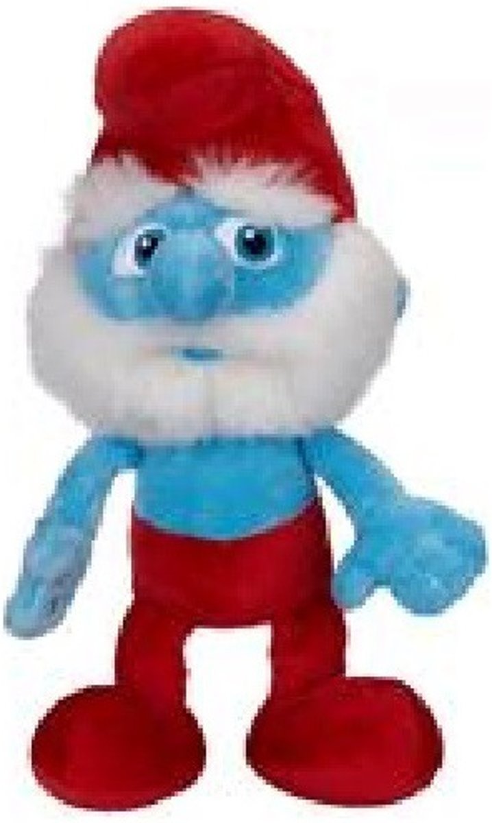 Grote smurfen knuffel 25 cm (Beaniebag)