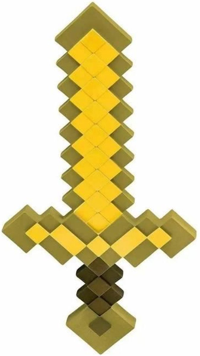 Minecraft Zwaard - JAKKS PACIFIC - Goud - Kunststof - 50 cm