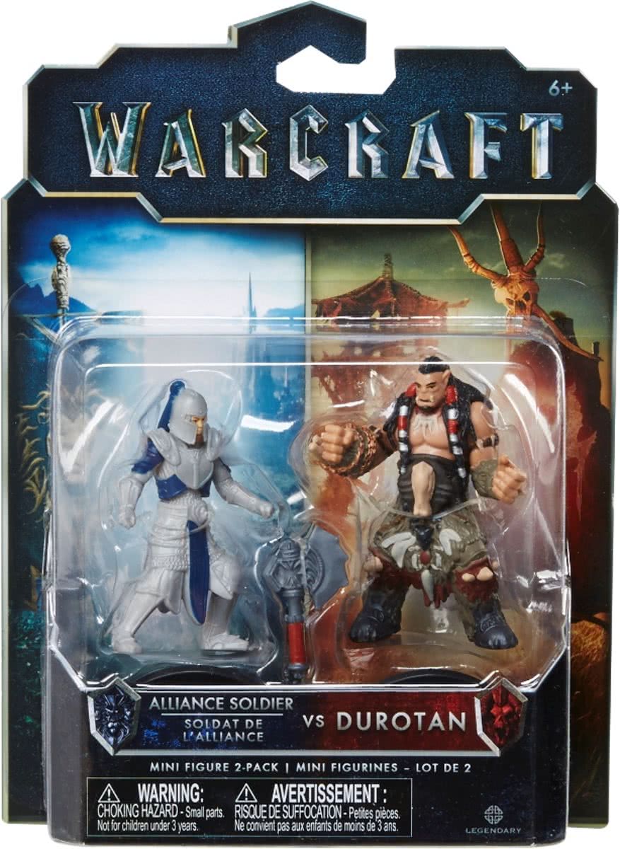 Warcraft Mini Figures - Alliance Soldier vs Durotan