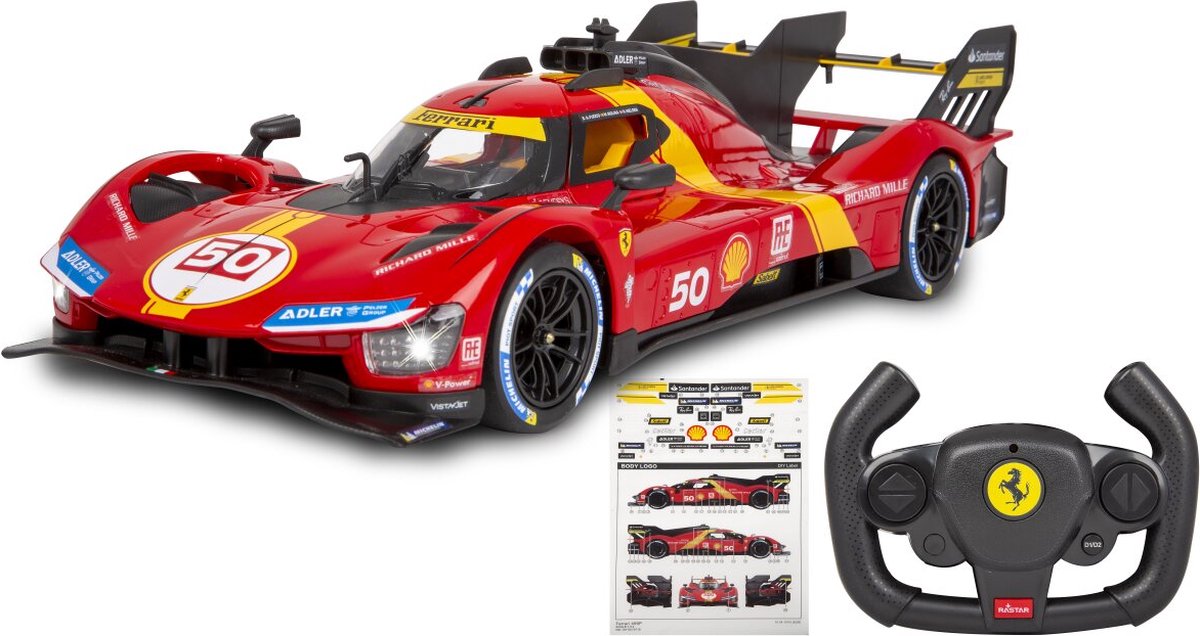 Jamara RC voertuig Auto - 402170 RC Sport Auto Ferrari 499P - Rood - 2,4GHz RC Model Kant en Klaar - 1:14 -