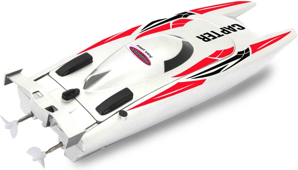   Speedboot Junior 32 X 9,5 X 5,5 Cm Wit/rood 4-delig