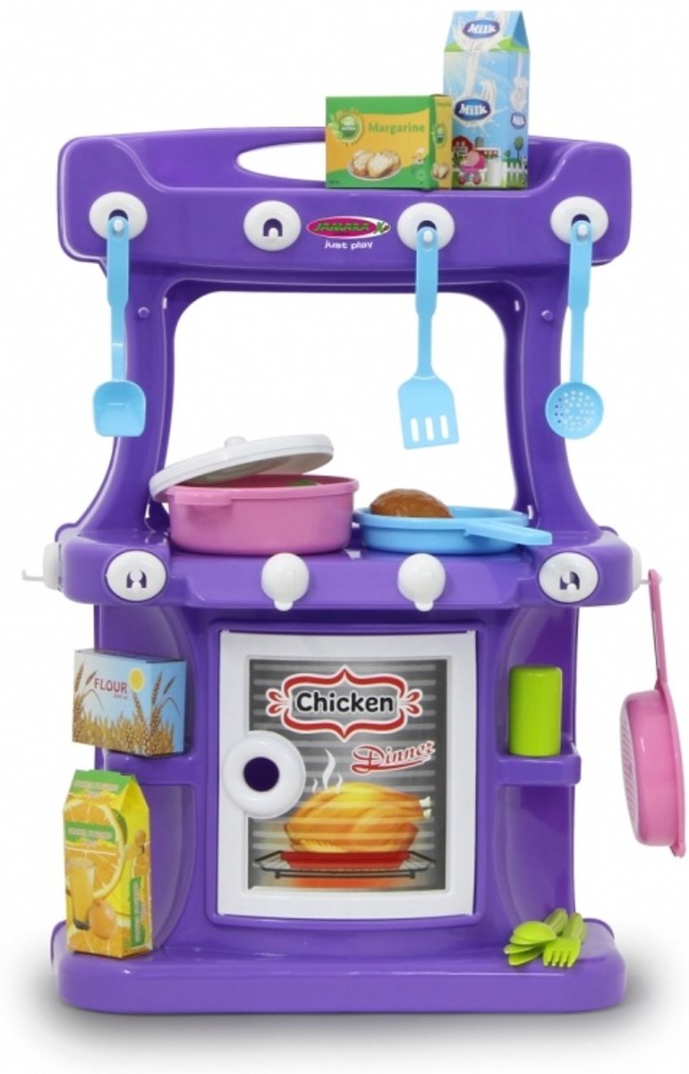     Little Cook 57 Cm Paars 42-delig