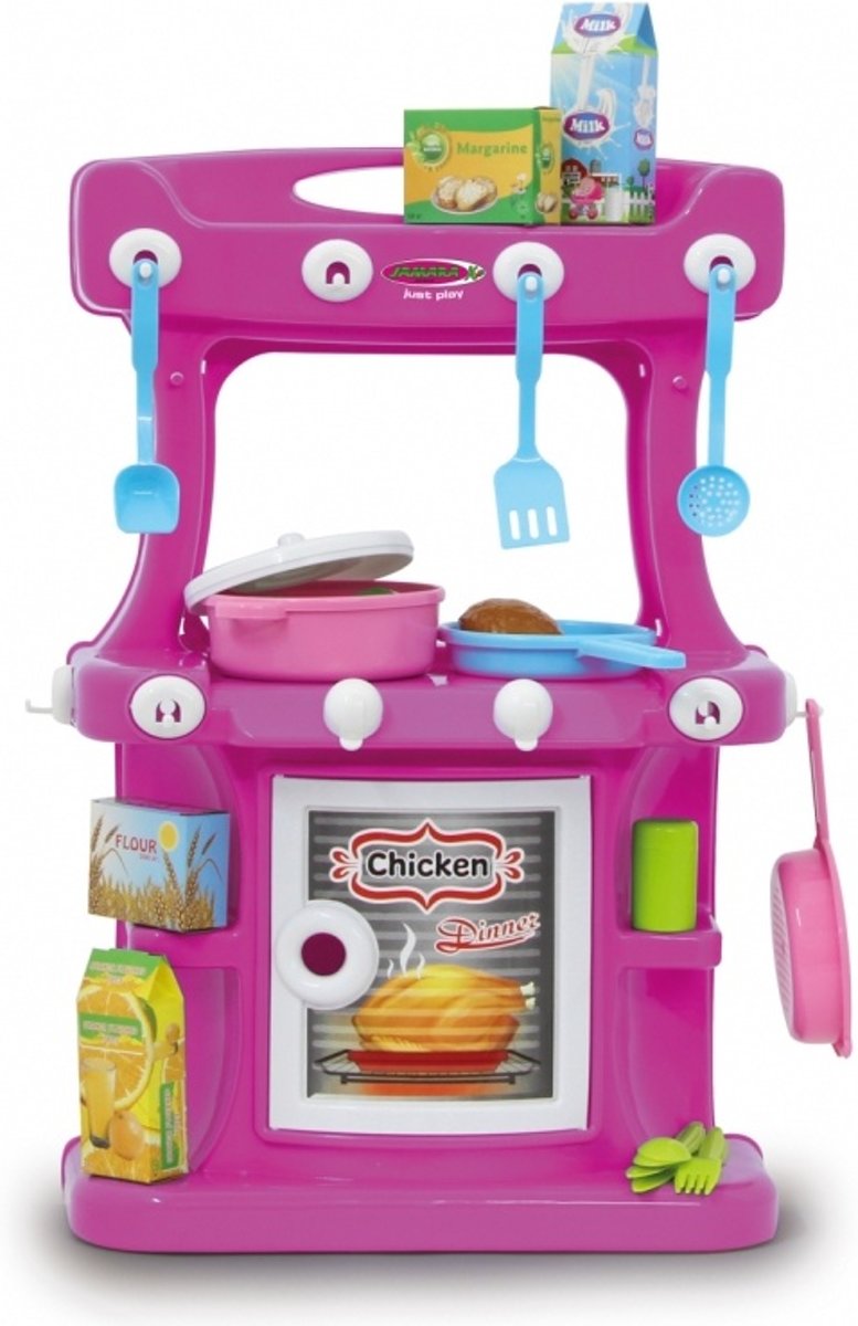     Little Cook 57 Cm Roze 42-delig