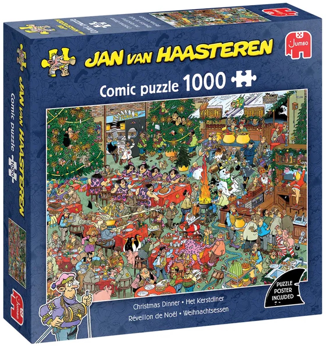 Kerstpuzzel Jan van Haasteren Christmas Diner 1000 stukjes