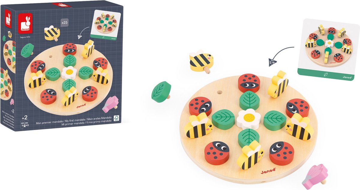   - Mijn Eerste Mandala - De Tuin - Maak De Bijgeleverde Voorbeelden Na Of Creëer Een Eigen Mooie Tuin! - Geschikt Vanaf 2 Jaar