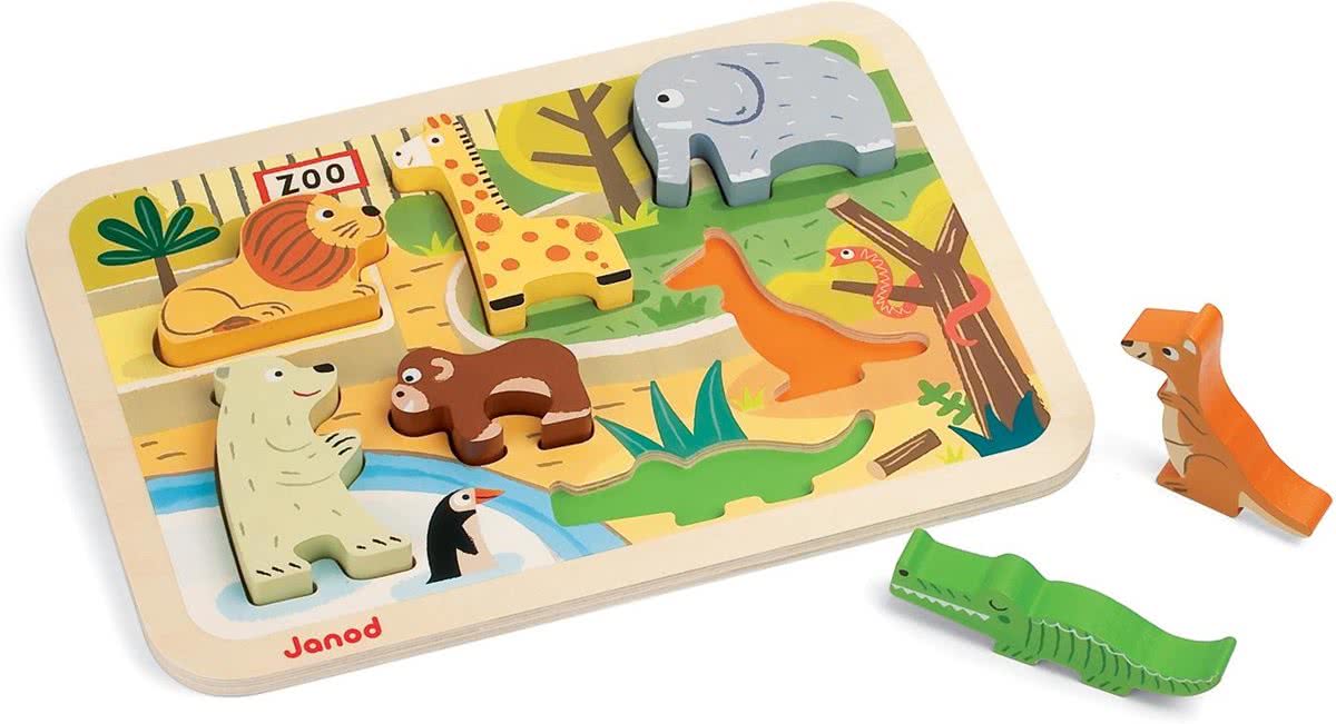 Janod Chunky Puzzel de Dierentuin