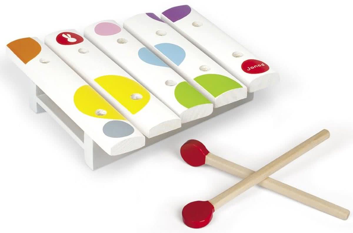 Janod Confetti Xylofoon - 5 Toetsen