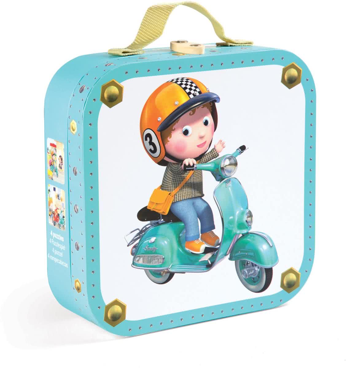 Janod Puzzelkoffer Fleurus Walters scooter