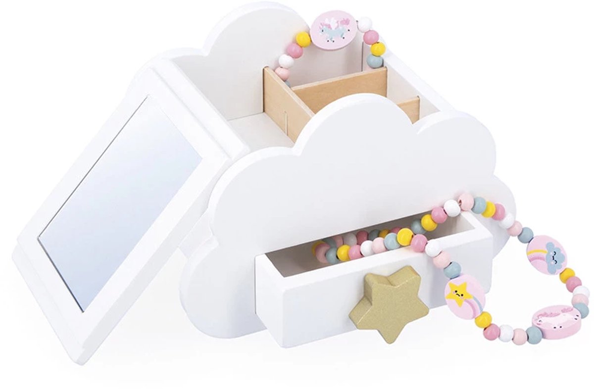   Unicorn - Magische Houten Sieradendoos - Ideaal Om Je Sieraden Of Geheimen In Op Te Bergen - Inclusief 2 Eenhoornjuwelen - Een Geweldig Cadeau! - Geschikt Vanaf 3 Jaar