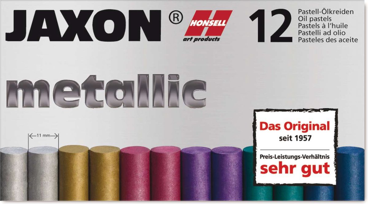 Jaxon - Oil Pastel Metallic Set of 2x6 Pastels