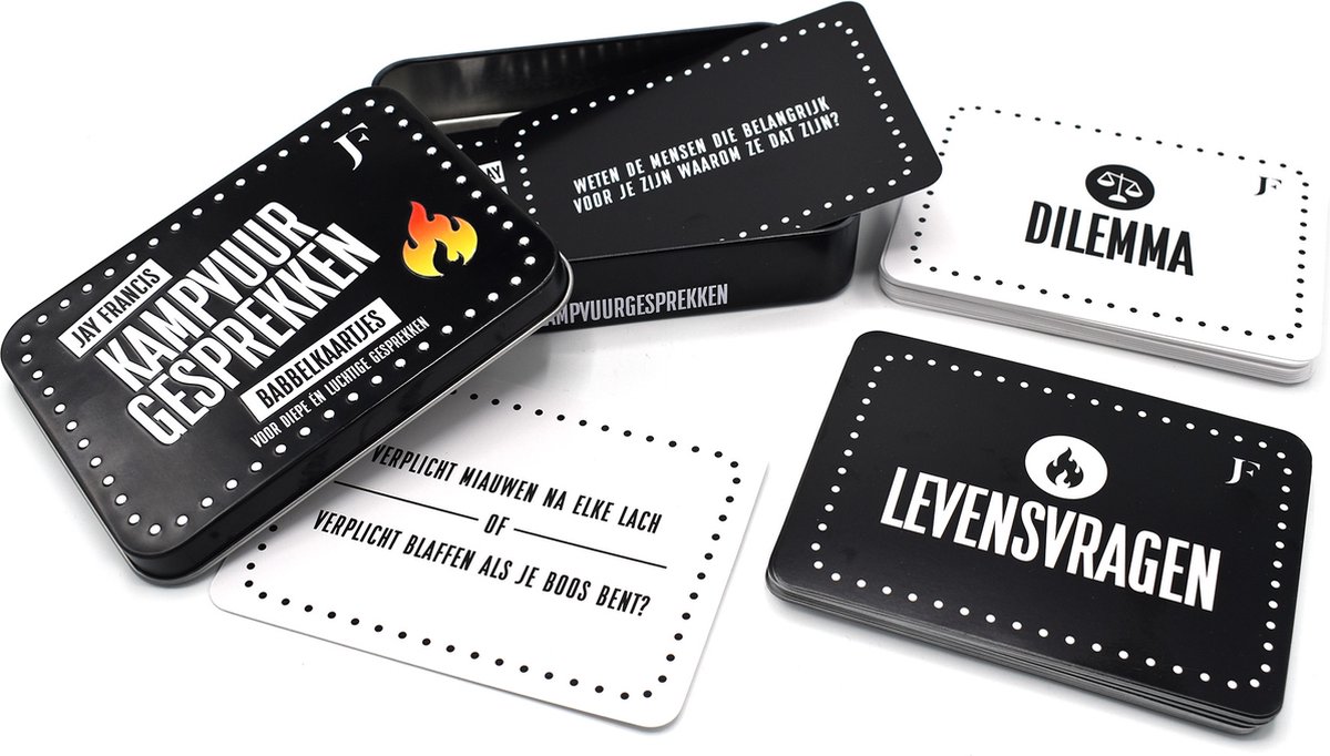 Jay Francis - Openhartige Gesprekskaarten - Kampvuurgesprekken - Babbelkaartjes Kaartspel