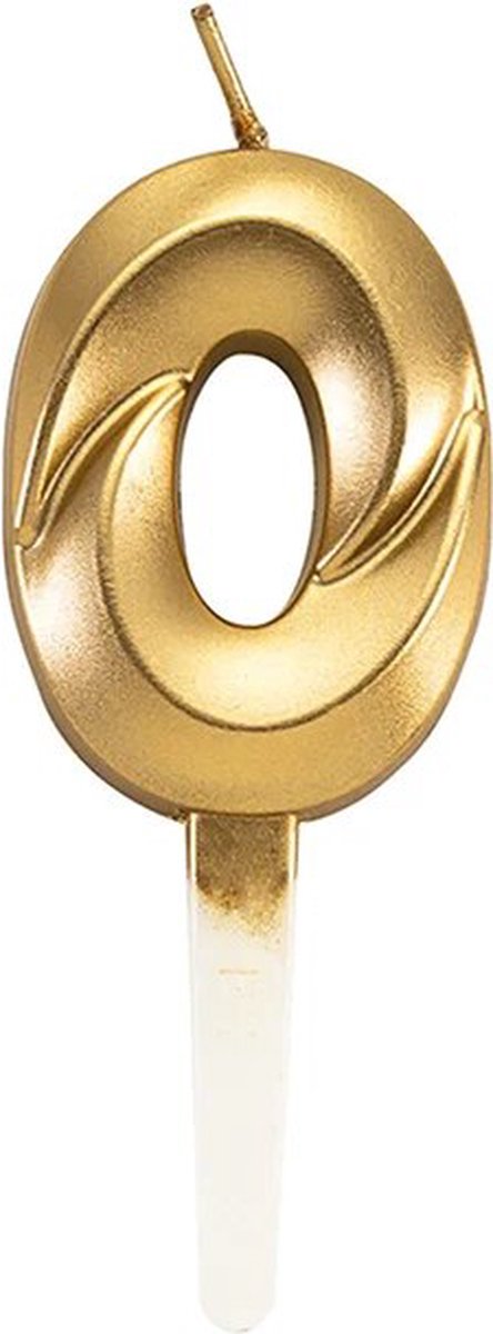 Cijferkaars Goud 0 Jaar - Kaars 0 Jaar - Kaars Cijfer 0 Cijfer Kaarsjes - Kaarsje 0 Jaar - Gouden Kaars Taart / Cupcake 0 Jaar - Voor leeftijd: 10 / 20 / 30 / 40 / 50 / 60 / 70 / 80 / 90 / 100 - Goud
