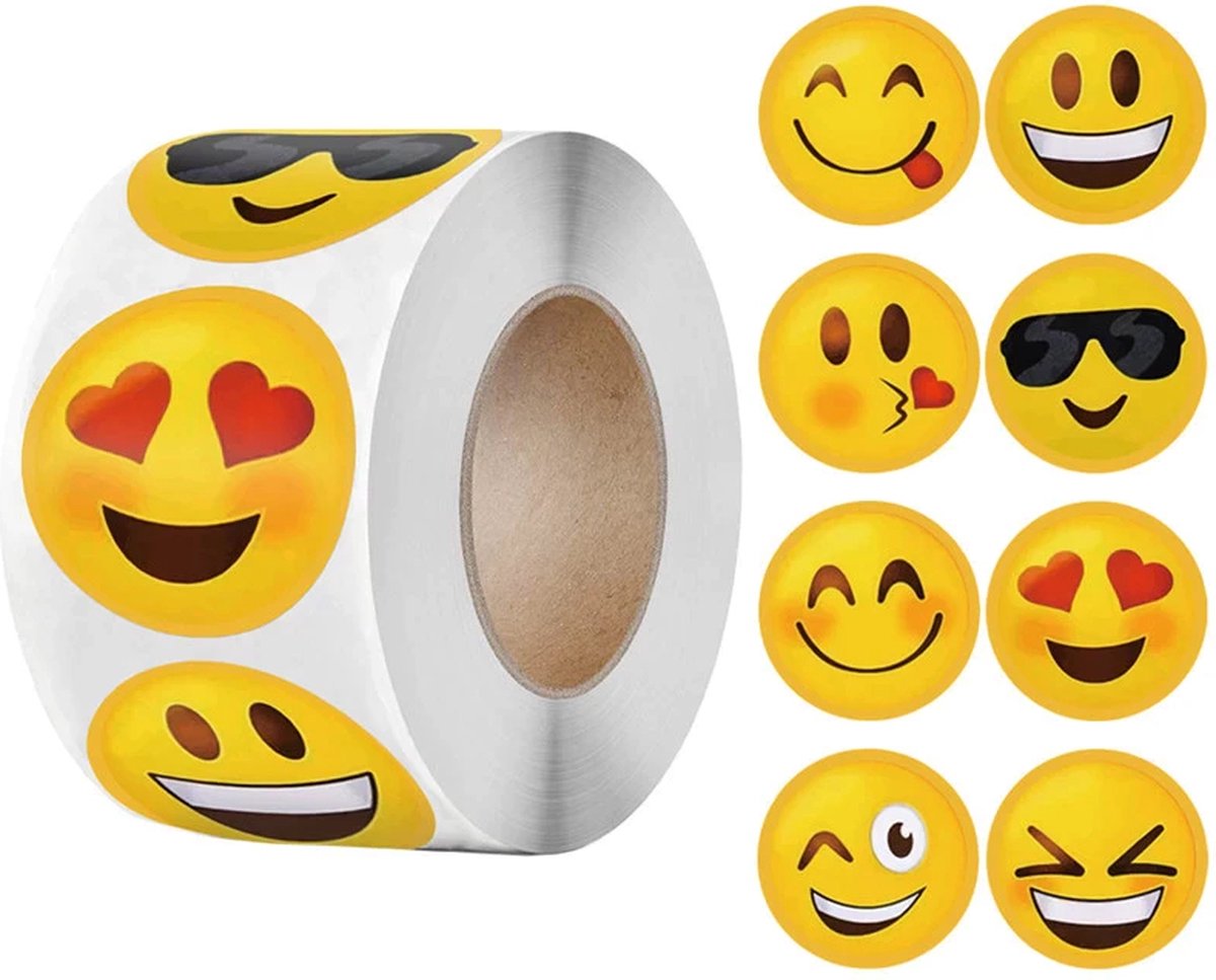 Smiley stickers - 300 stuks - Emoji stickers - Beloningssysteem beloningsstickers - Stickers volwassenen - Stickers kinderen meisjes / jongens - Stickervellen kinderen